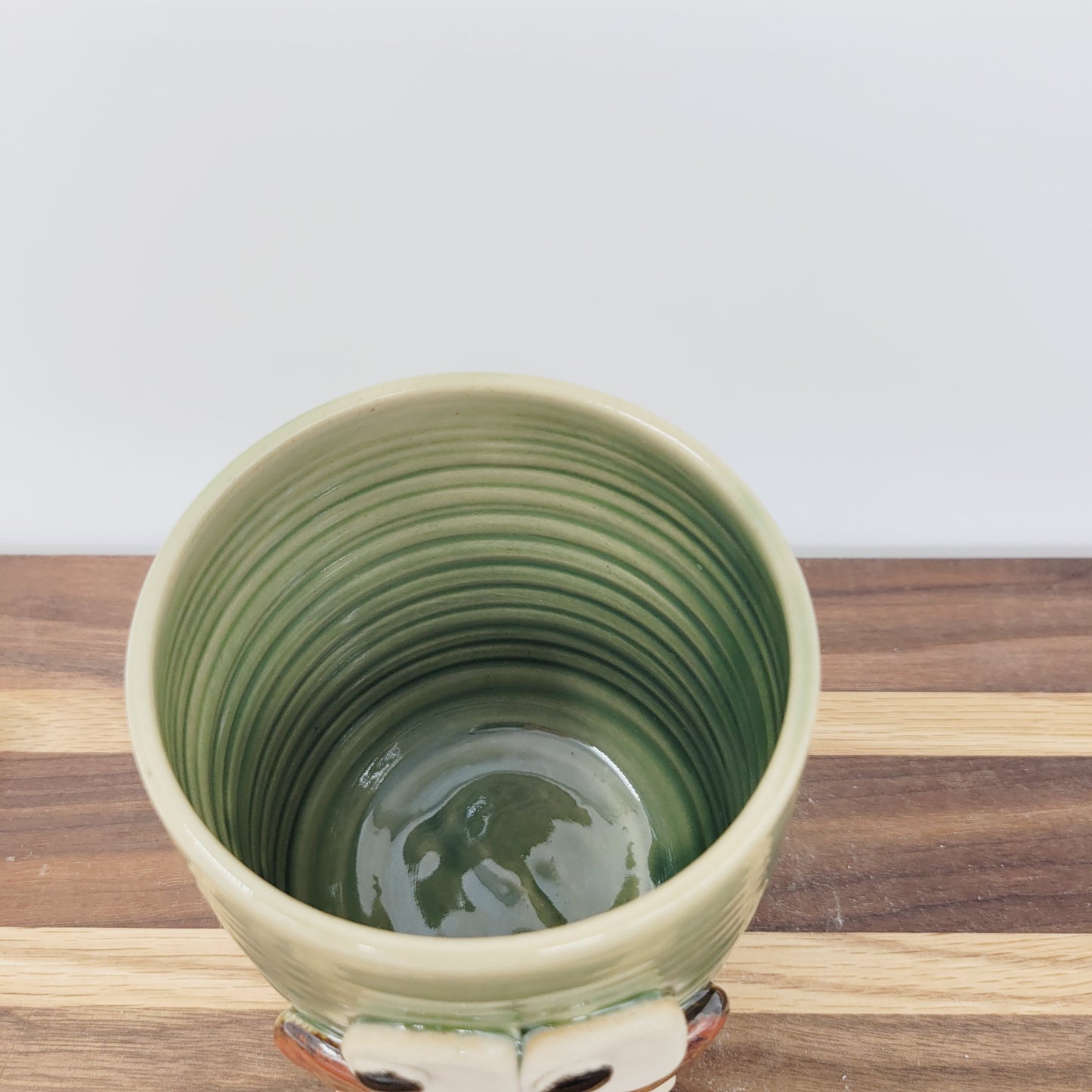 Toothbrush Holder | Pencil or Pen Cup | Desktop Organizer | Handmade Stoneware Pottery Smiley Face