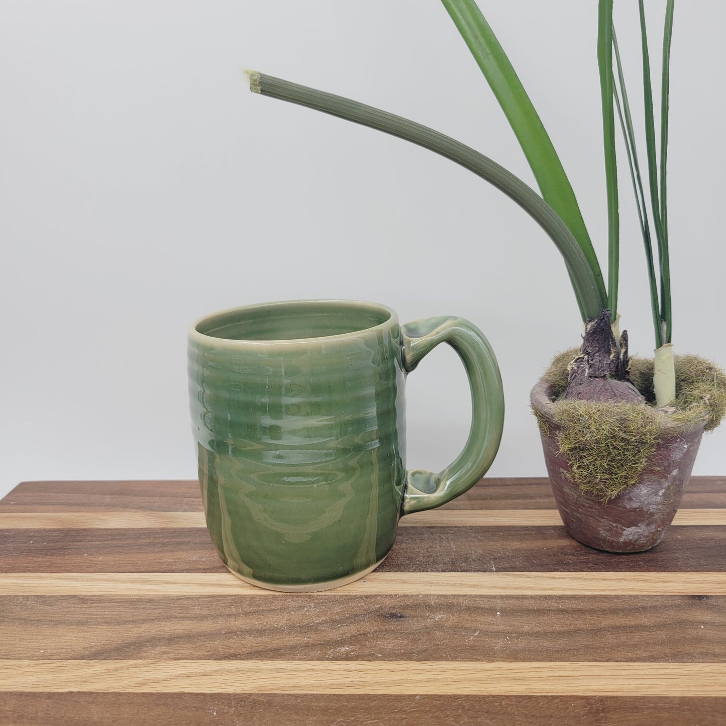 Rustic Floral Cross Coffee Cup | Christian Mug | Easter Morning | Green | 10 Ounces