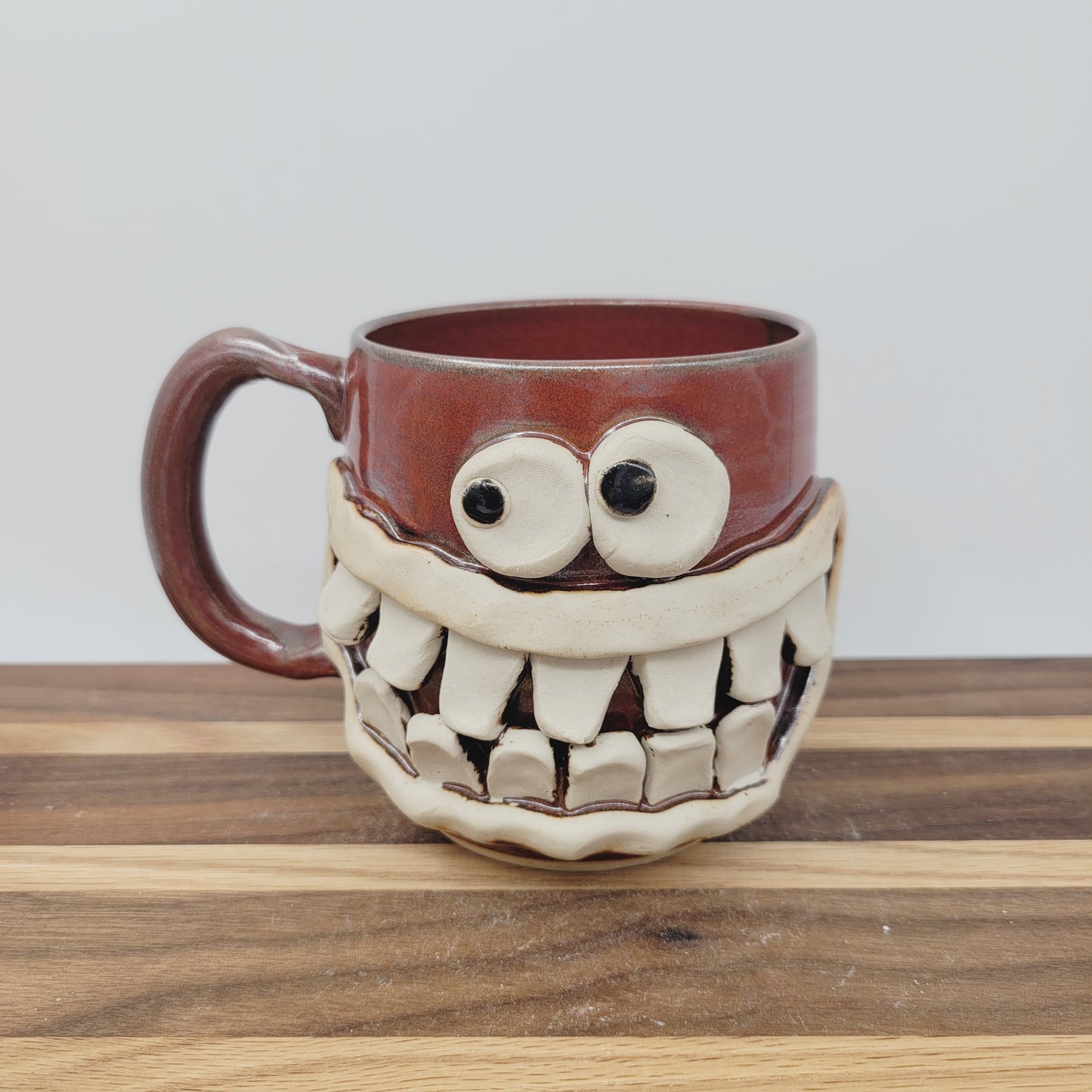 Face Mug | Funny Gifts for Dad Night Time Routine | His Coffee Cups | Handmade Stoneware Pottery