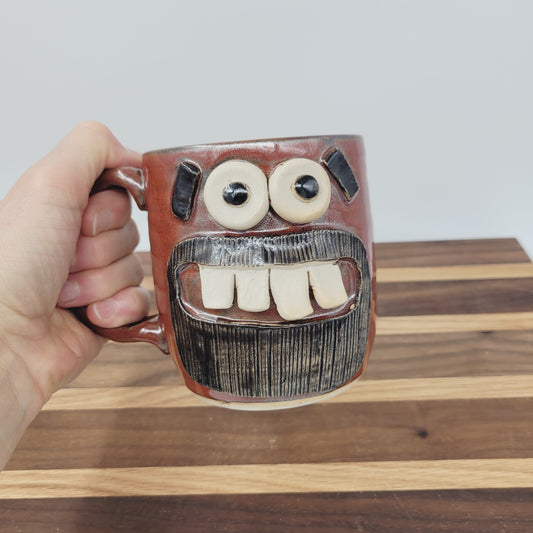 Man's Beard Face Mug | Mustache Coffee Cup | Hairy Man Gift