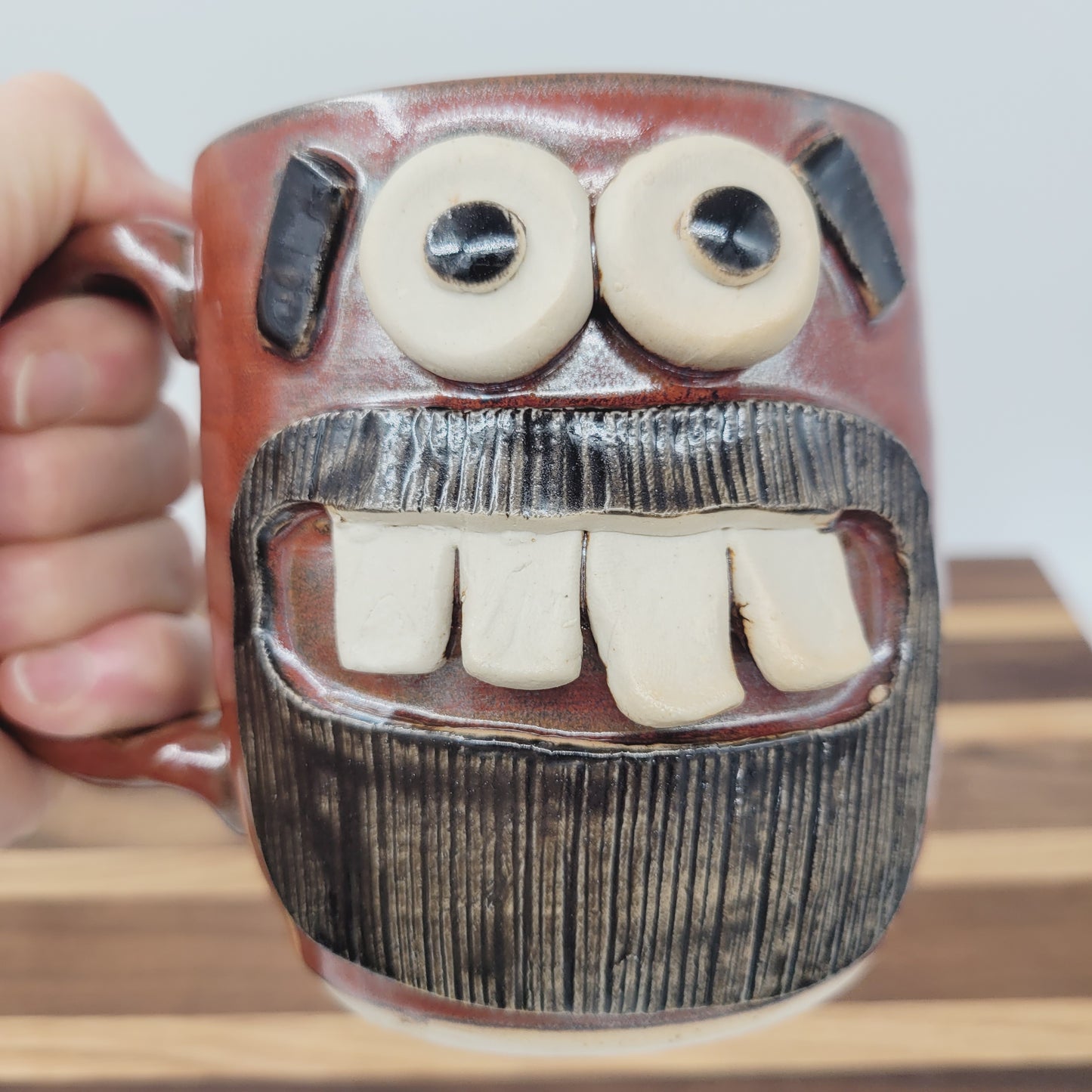 Man's Beard Face Mug | Mustache Coffee Cup | Hairy Man Gift