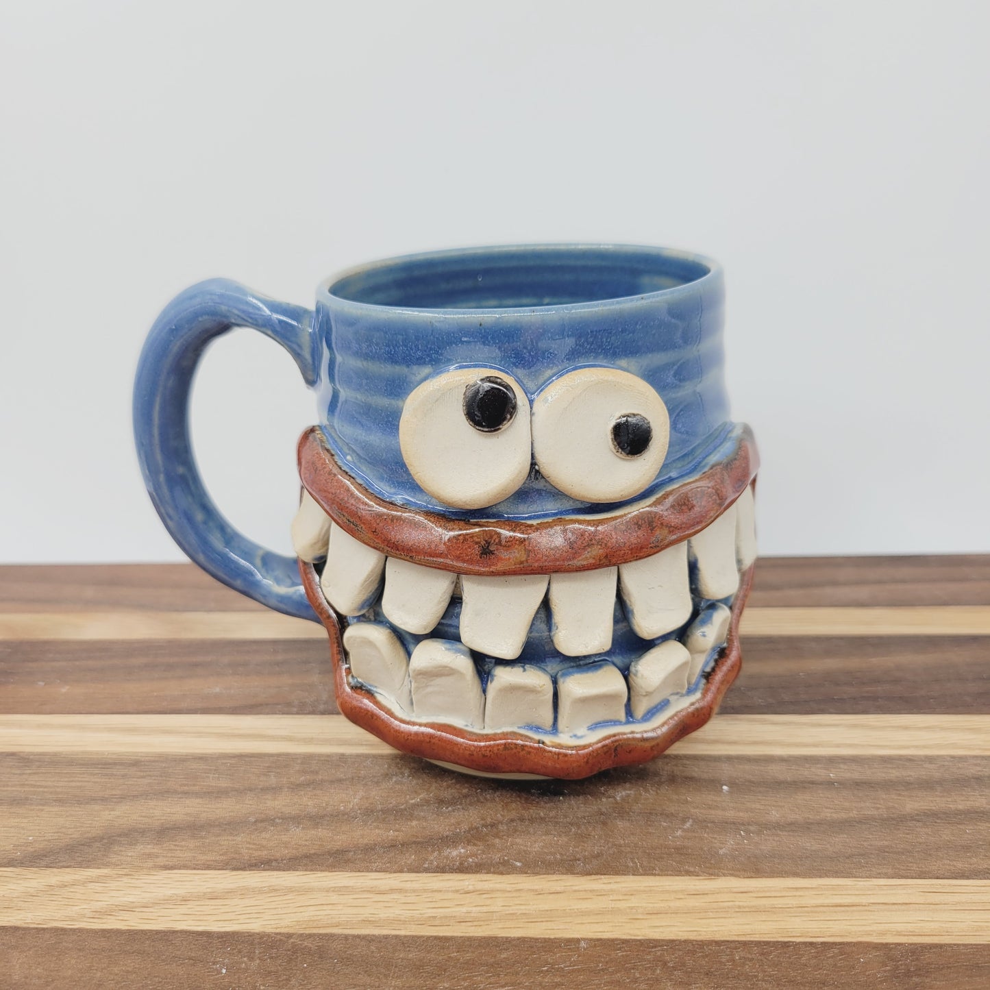 Not a Morning Person Coffee Cup | Funny Handmade Face Mug | Gifts for Coffee Lover