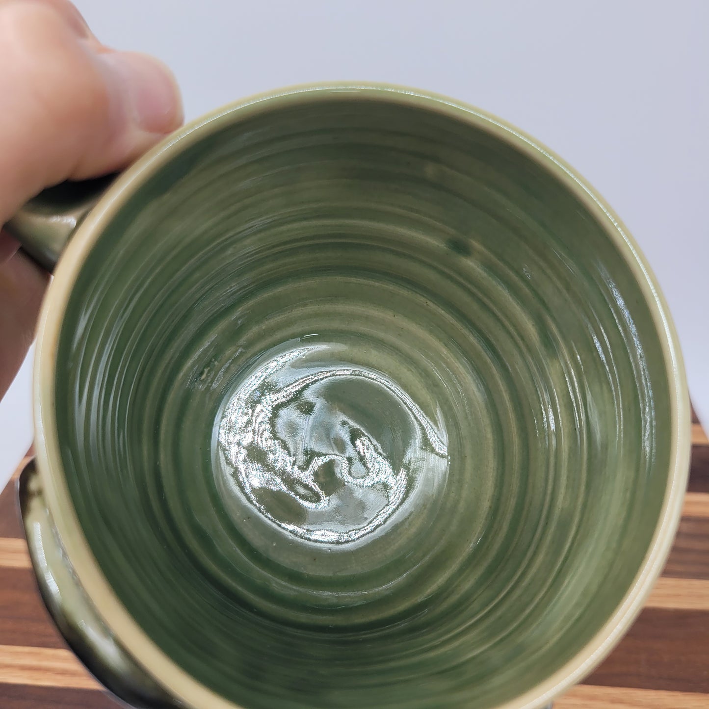 Glasses Wearer Smiley Face Coffee Cup | Handmade Stoneware Pottery | Gifts for Dad