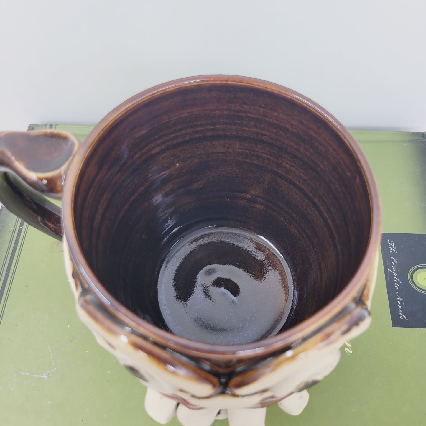 Office Coffee Cup | Glasses Wearer Smiley Face Mug | Handmade Stoneware Pottery | Gift for Engineer