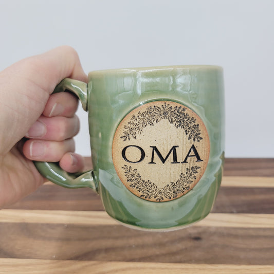 Oma Mug | Handmade Stoneware Pottery | Grandma Coffee Cup | Grandmother Mother's Day Gift (Copy)