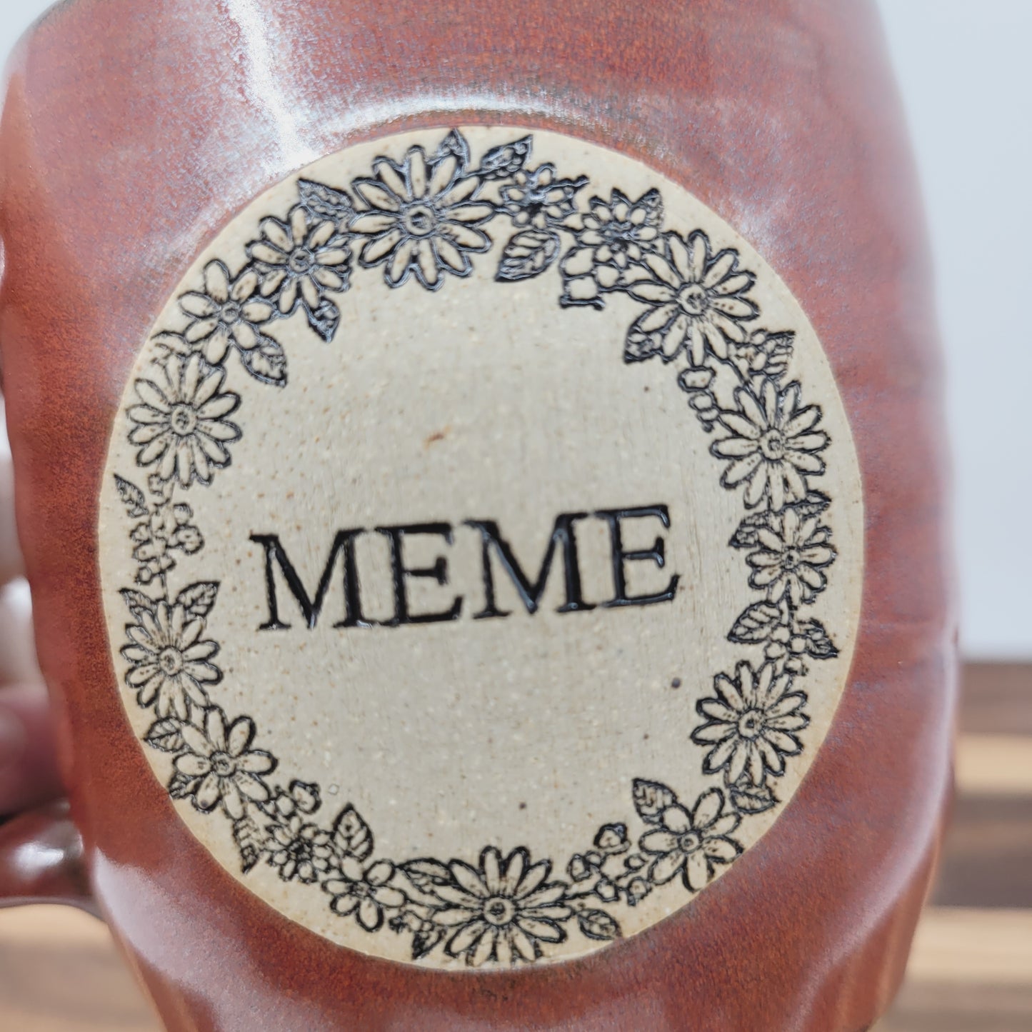 Meme Mug | Handmade Stoneware Pottery | Grandma Coffee Cup | Grandmother Mother's Day Gift
