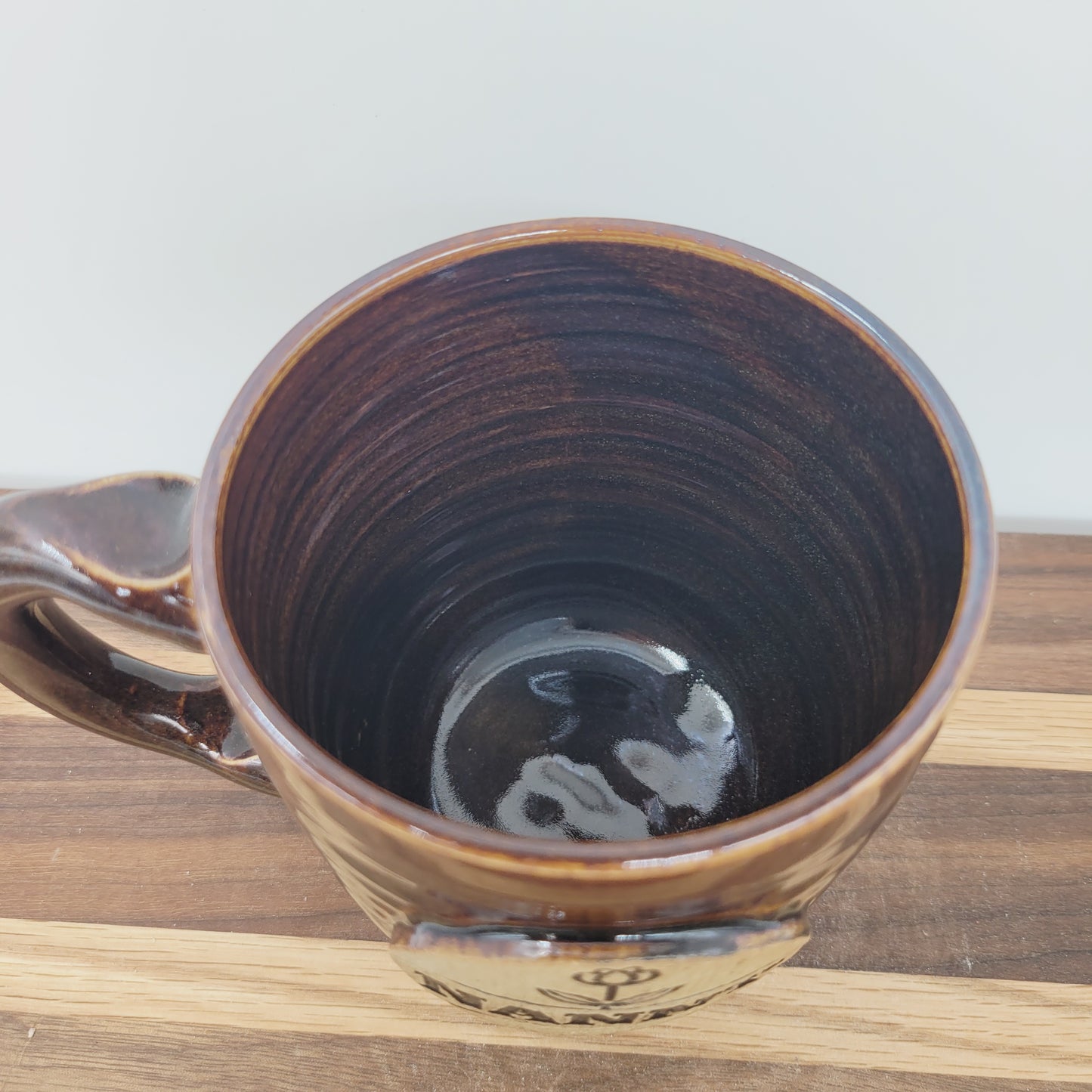 Nanny Mug | Handmade Stoneware Pottery Coffee Cup | Flower-themed Gifts for Grandma