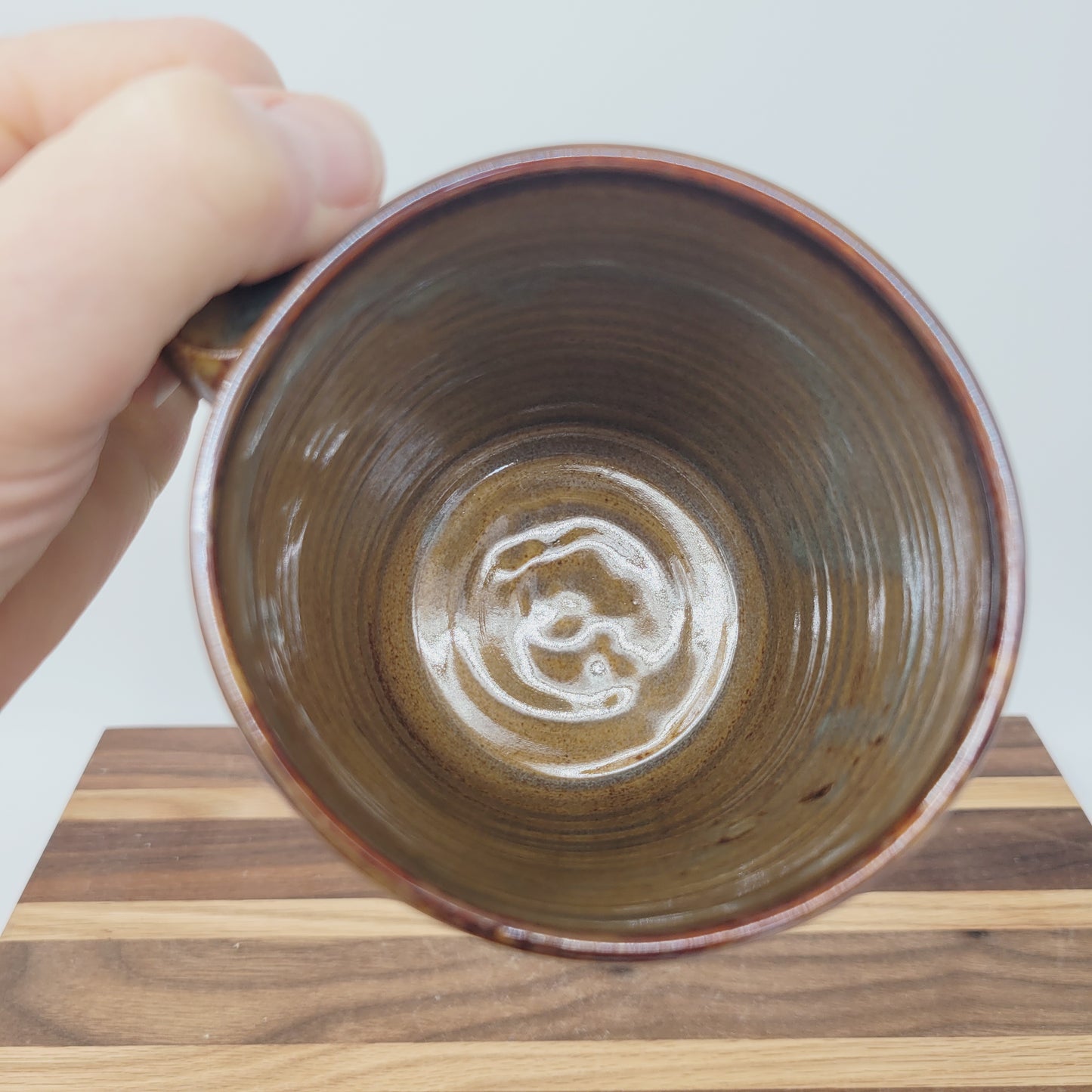 But First Coffee | Cups and Mugs for Coffee Drinkers | Handmade Stoneware Pottery | Rusty Blue Brown