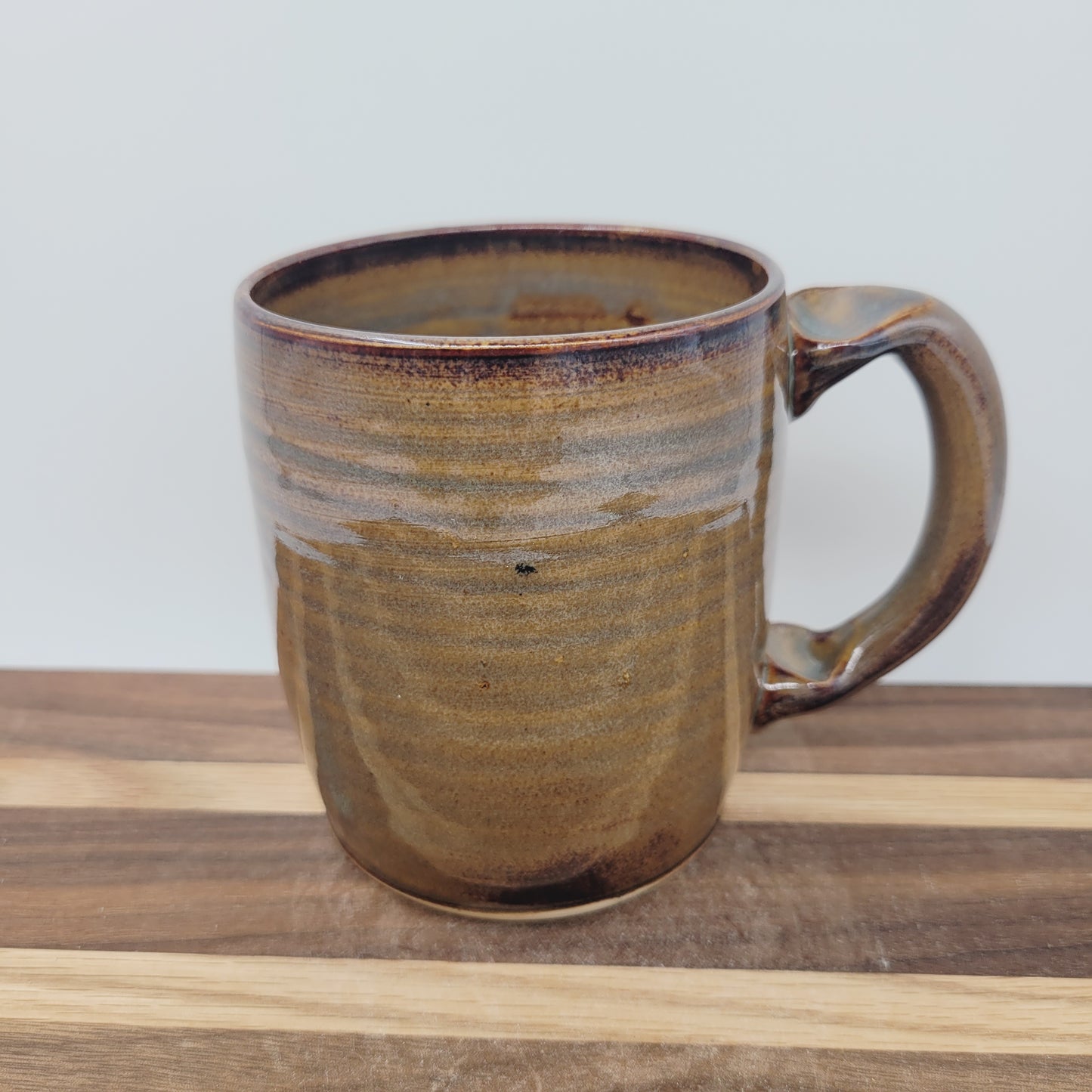 But First Coffee | Cups and Mugs for Coffee Drinkers | Handmade Stoneware Pottery | Rusty Blue Brown