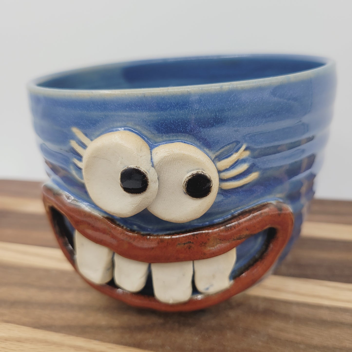 Funny Cereal Bowl | Handmade Stoneware Pottery Soup Snack Bowl | Gift for Mom