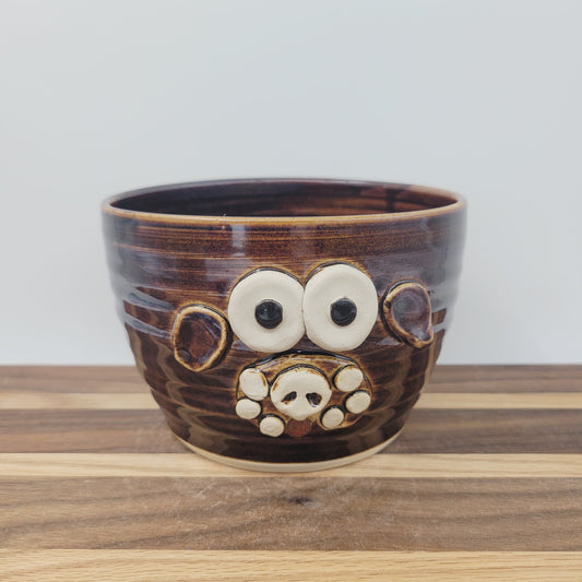 Dog Bowl | Puppy Face Cereal Bowl | Handmade Pottery | Vet Gifts