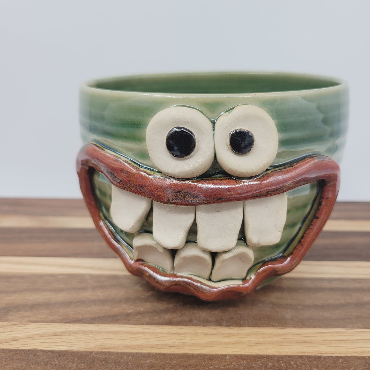 Funny Cereal Bowl | Handmade Stoneware Pottery Soup Snack Popcorn Bowl | Funny Gift for Breakfast Lover