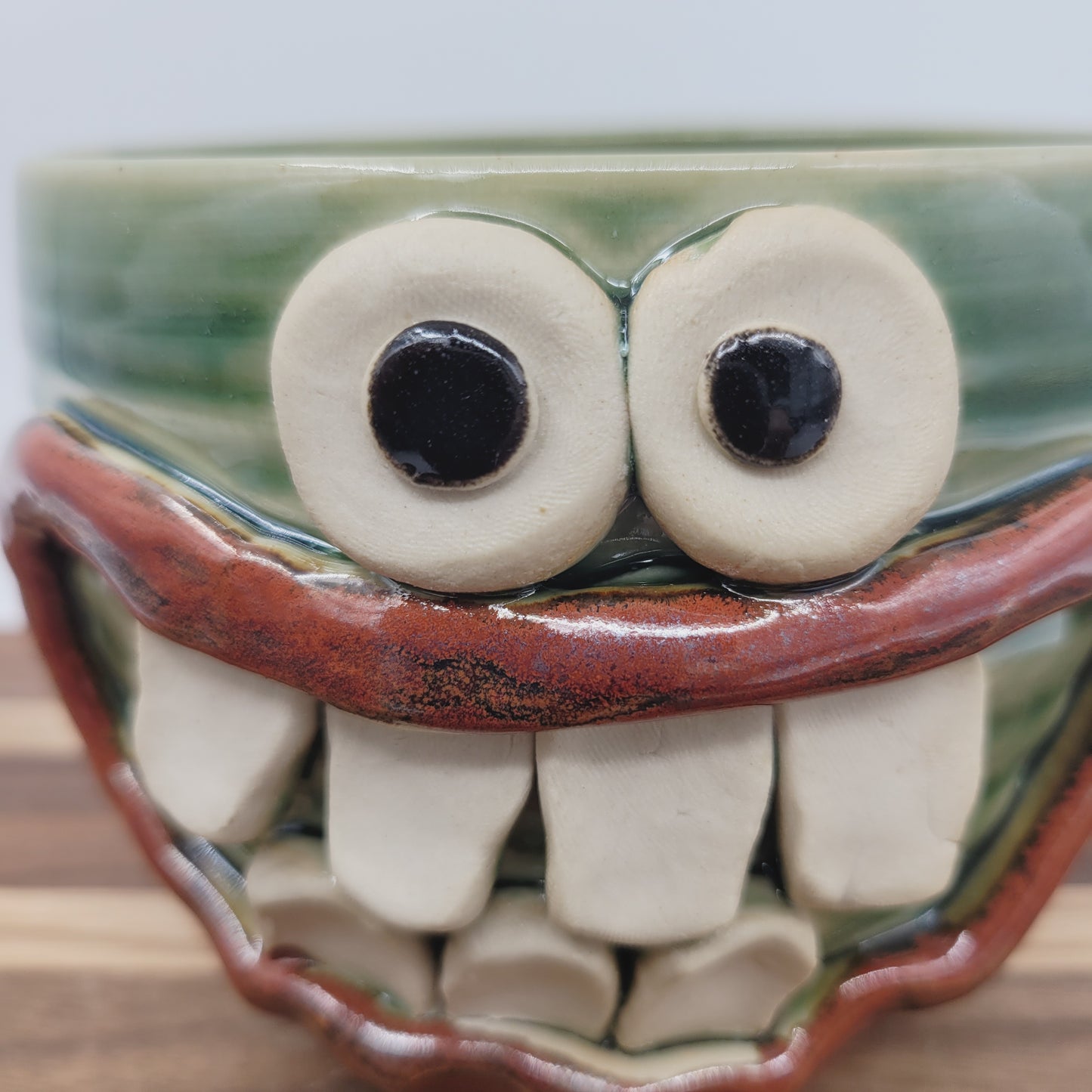 Funny Cereal Bowl | Handmade Stoneware Pottery Soup Snack Popcorn Bowl | Funny Gift for Breakfast Lover
