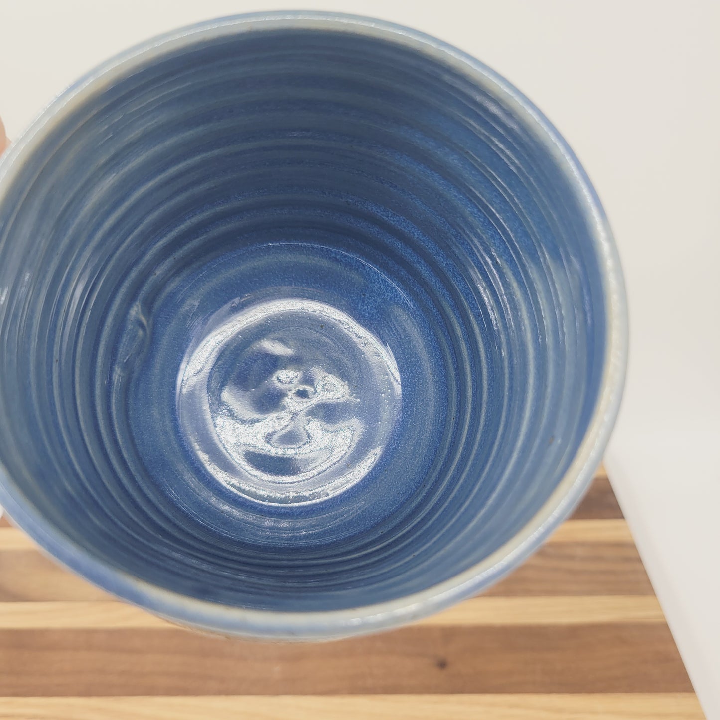 Poppy Mug | Handmade Stoneware Pottery | Blue | Gifts for Grandparent