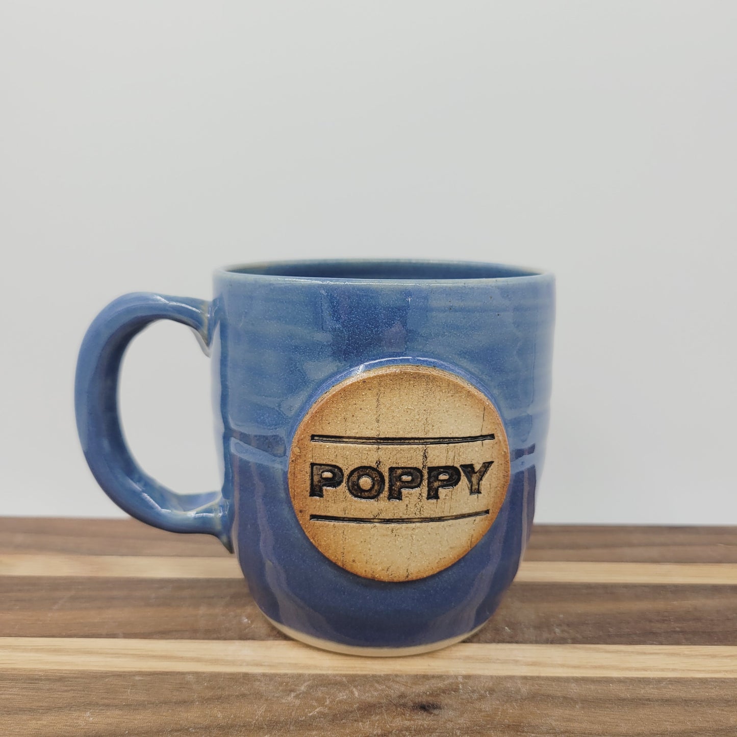 Poppy Mug | Handmade Stoneware Pottery | Blue | Gifts for Grandparent