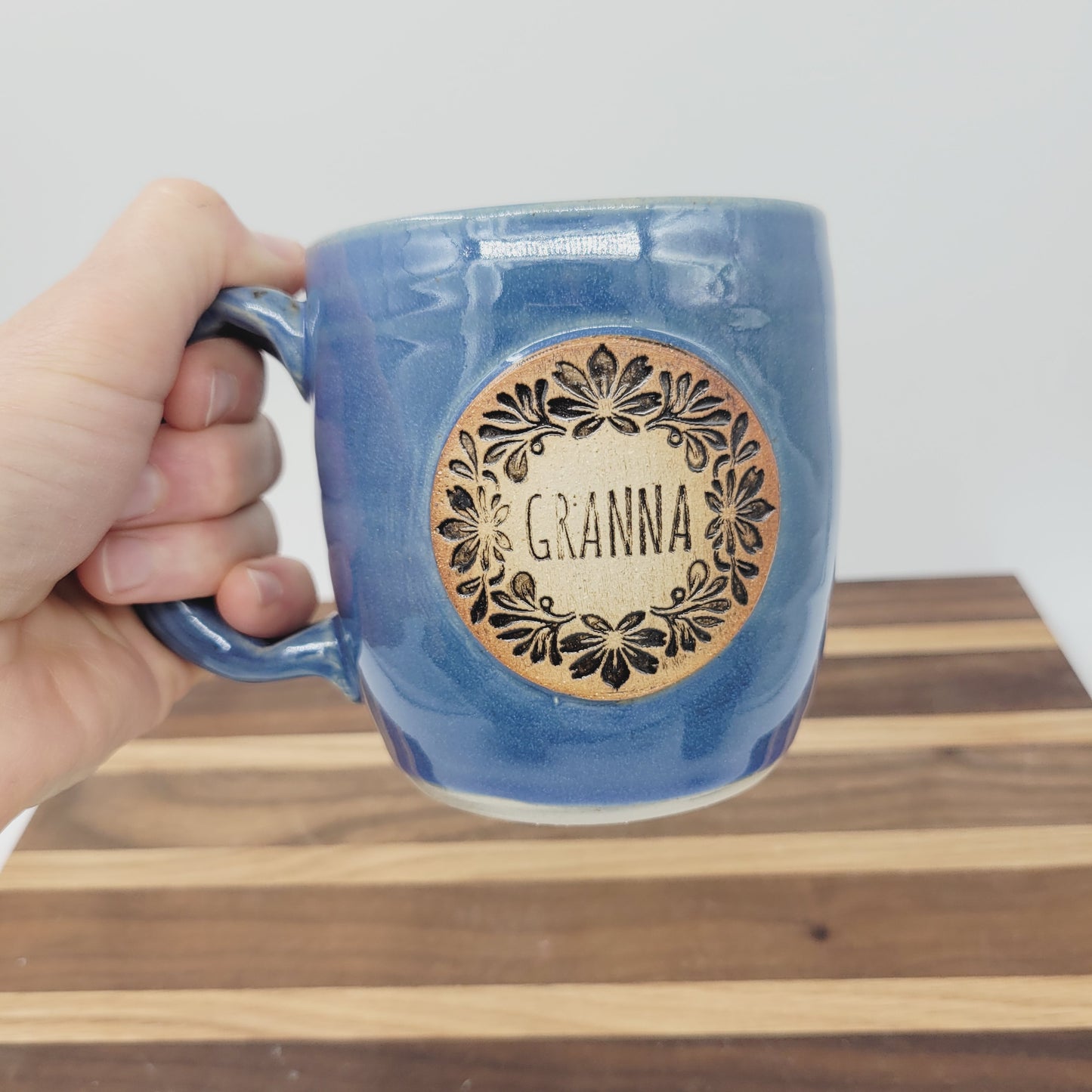 Granna Mug | Handmade Stoneware Pottery Coffee Cup for Grandma | Grandmother Mother's Day Gift