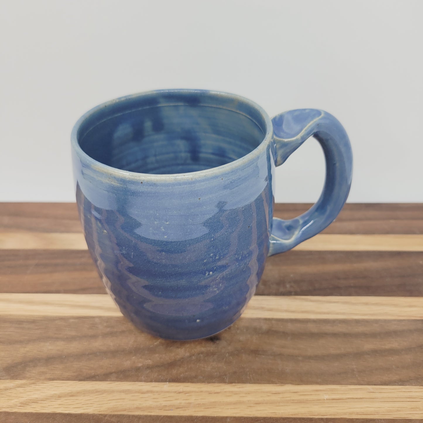 New Parent Coffee Cup | Funny Father Gift Idea for New Dad | Blue Pottery Mug for Him