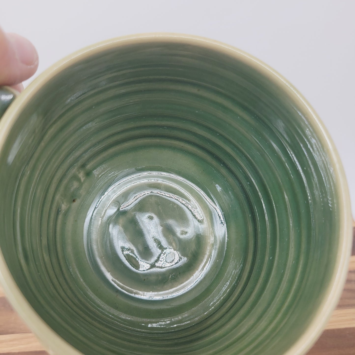 Papaw Mug | Handmade Stoneware Pottery | Green | Gifts for Grandparent | Mountain Theme