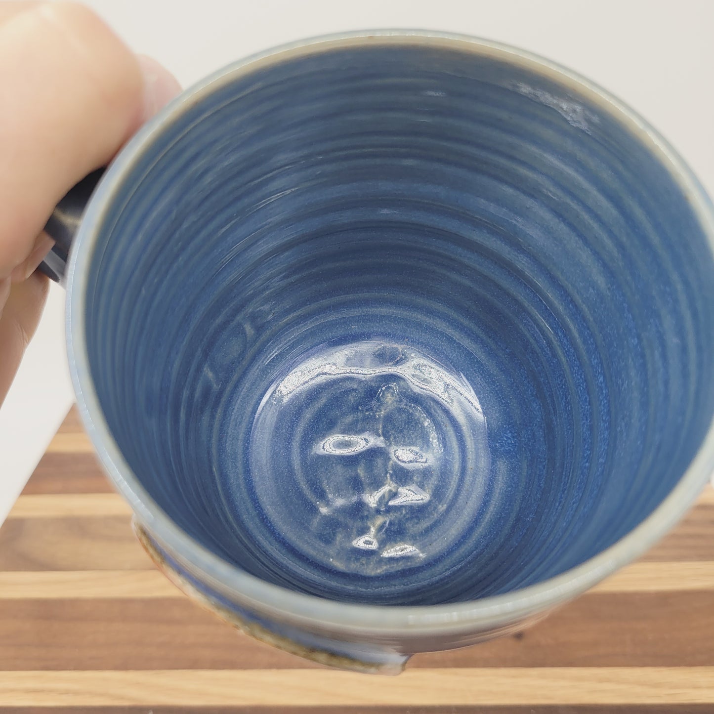 Papa Mug | Handmade Stoneware Pottery | Blue | Gifts for Grandparent