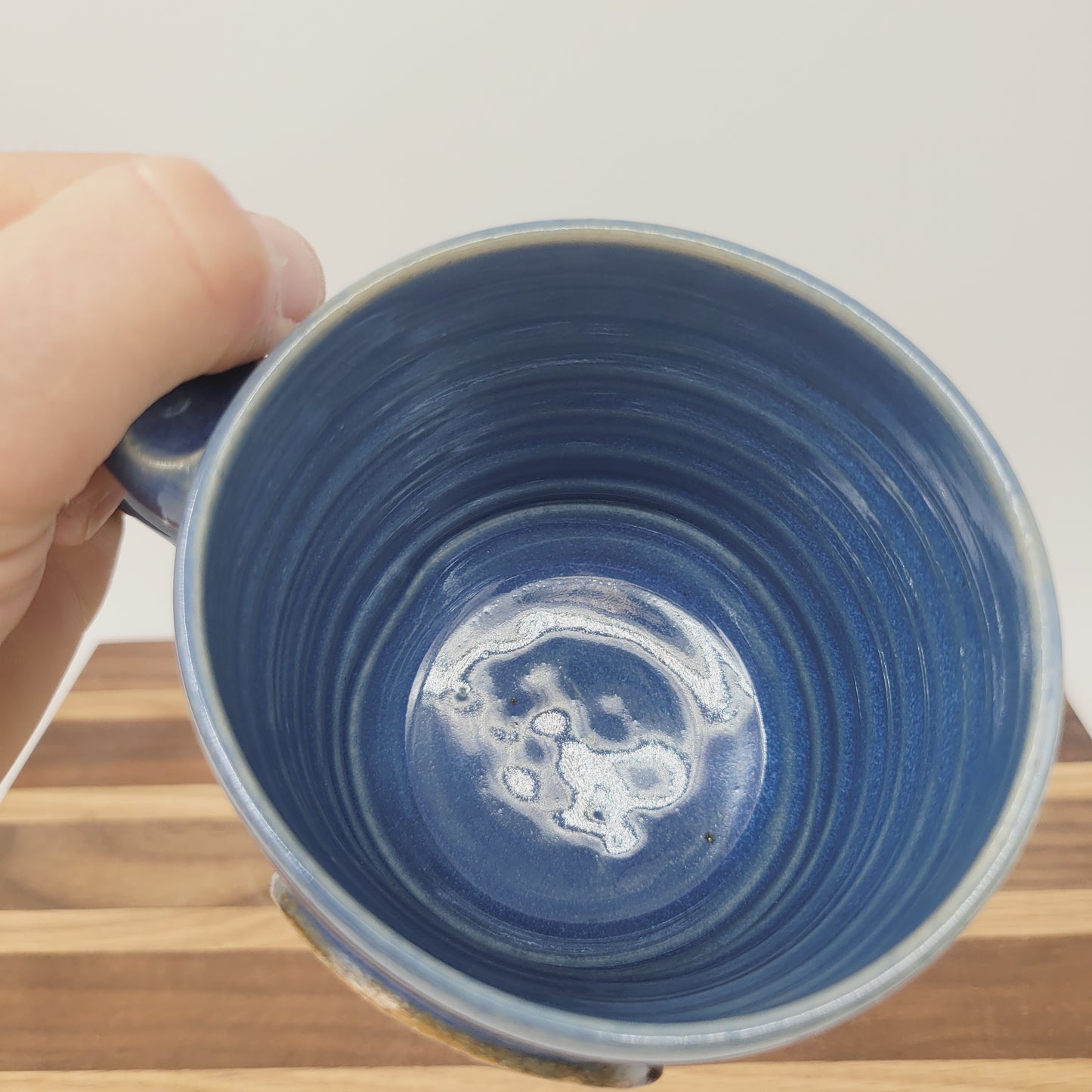 Baba Mug | Handmade Stoneware Pottery | Gifts for Grandfather | Blue