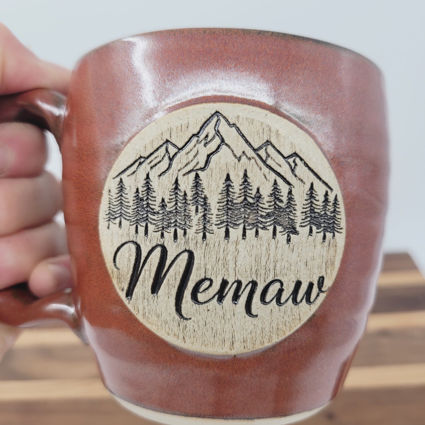 Memaw Mug | Handmade Stoneware Pottery Coffee Cup for Grandma | Grandmother Gift