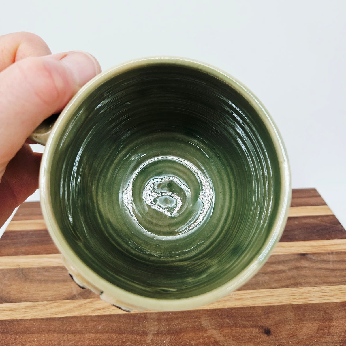 Crazy Coffee Cup | Funny Woman Smiley Face Mug | Unique Handmade Stoneware Pottery | Gift for Mom