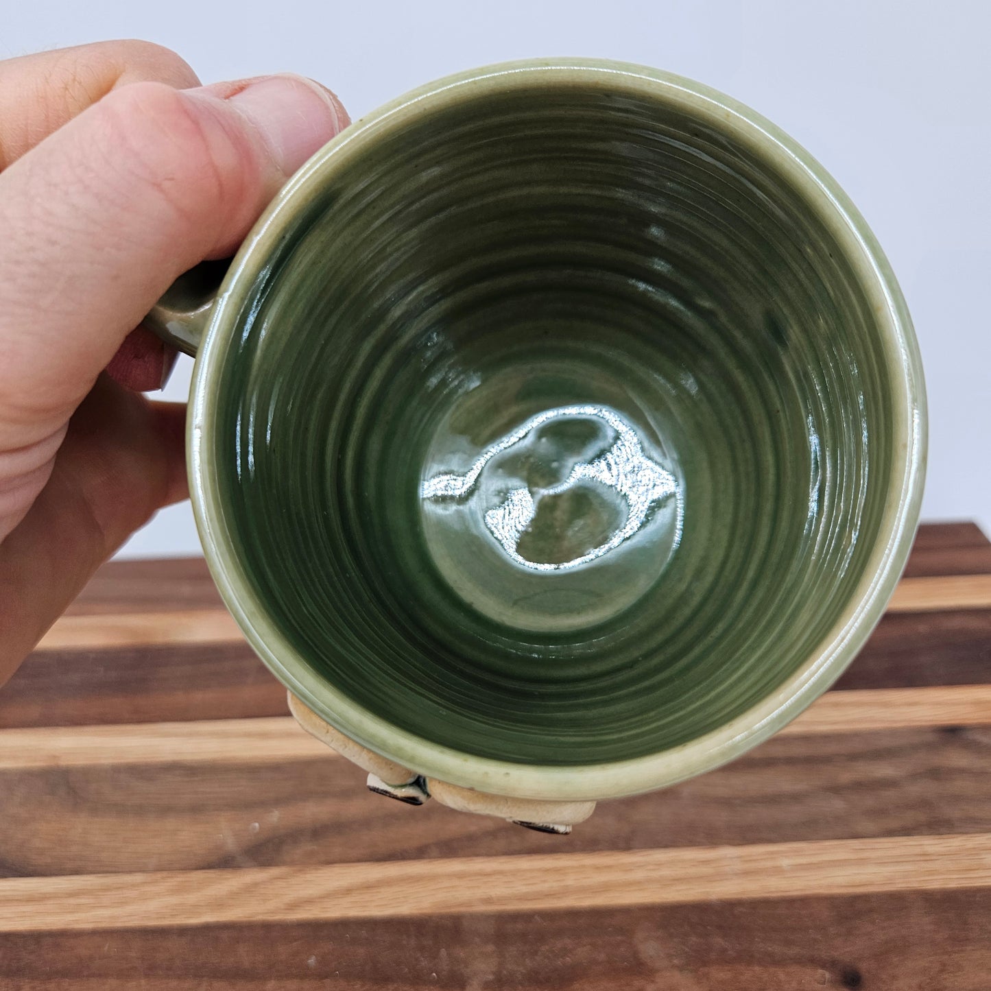 Handmade Pottery Face Mug | Funny Coffee Cup | Microwave Dishwasher Safe Stoneware | Hand Thrown