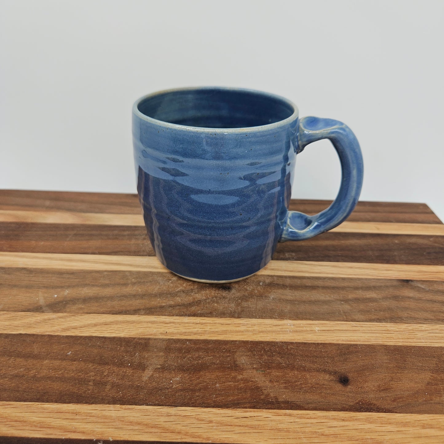 Pottery Chicken Mug | Blue | Cute Country Coffee Cup | Funny Farmhouse Rooster Hen Collector