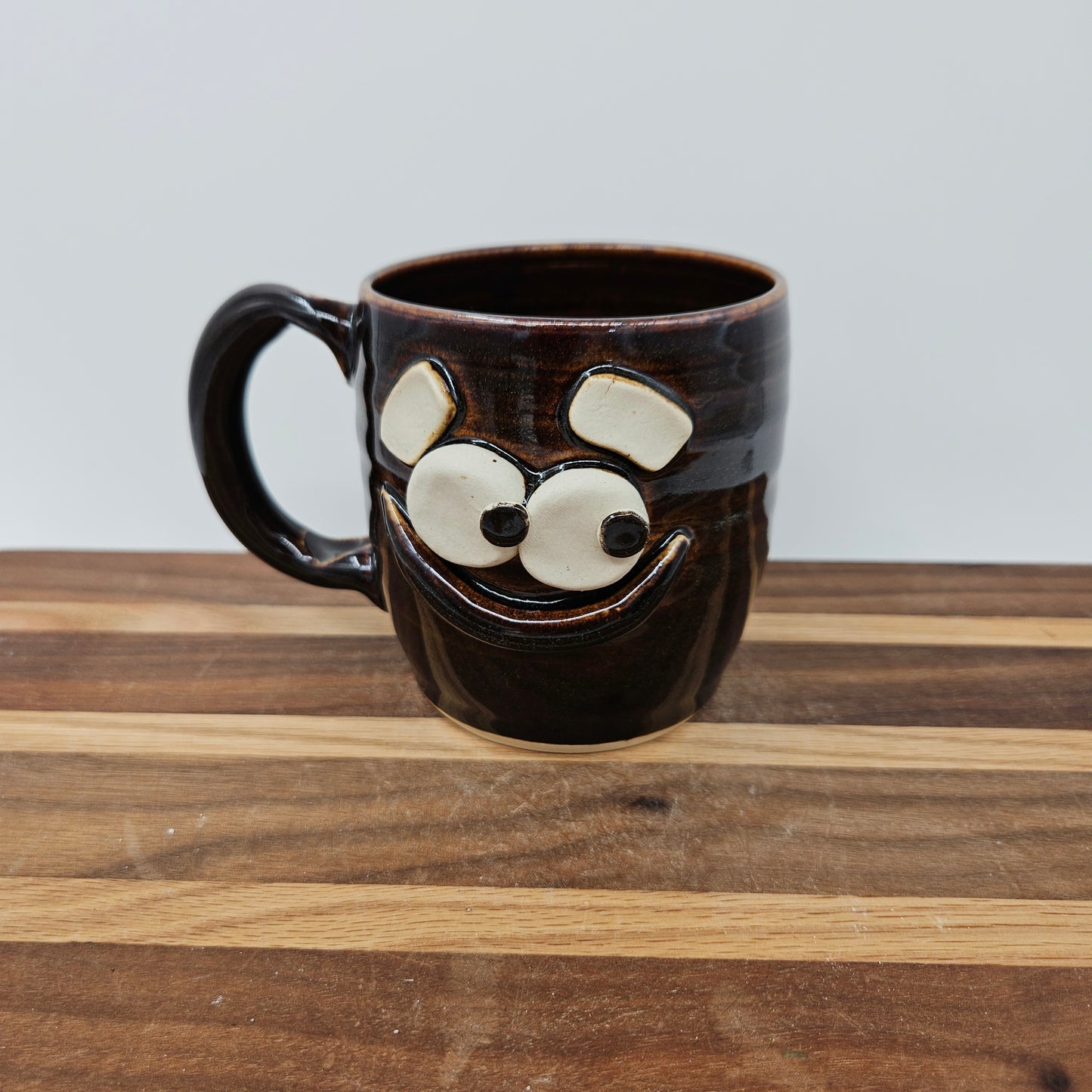 Mischief Maker Mug | Smiley Face Coffee Cup for Funny Morning Pick Me Up | Large  16 Ounces | Nelson Studio Ug Chug Face Mug