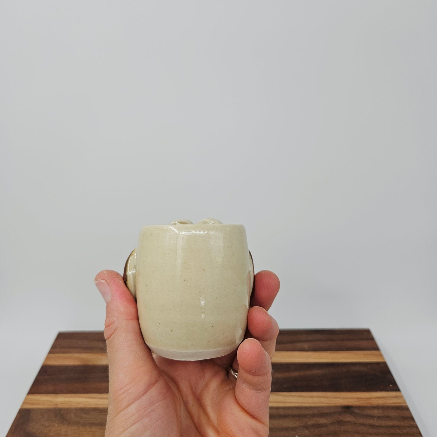 Toothpick Holder | Paperclip Cup | Funny Face Mini Pottery Glass for Shots | Kitchen Gifts