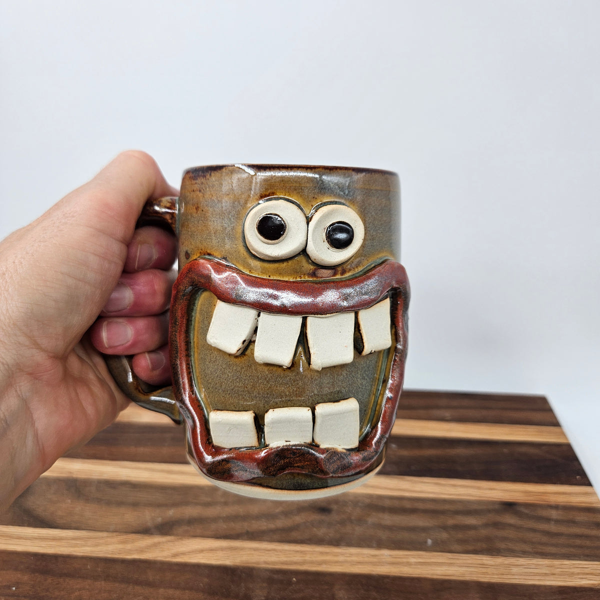 Doctor Coffee Cups | Stoneware Pottery | Funny Face Mugs | Gift for Pediatrician