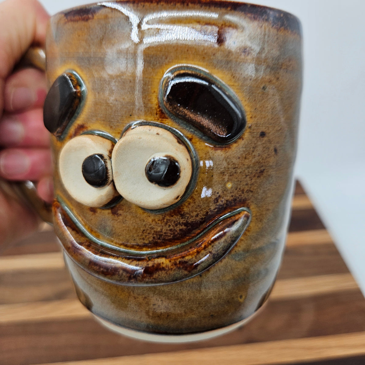 Smiley Face Mug | Handmade Coffee Cup | Coffee Drinker Gift