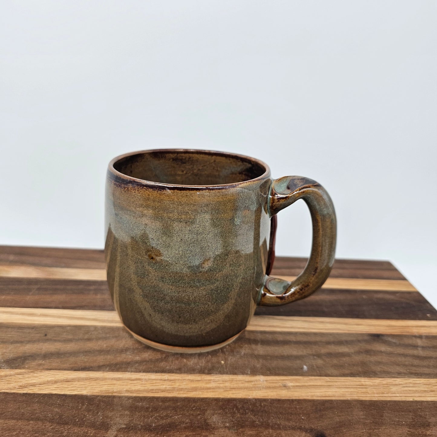 Super Happy Ug Chug Smiley Face Mug | Funny Coffee Cup | Handmade Stoneware Pottery