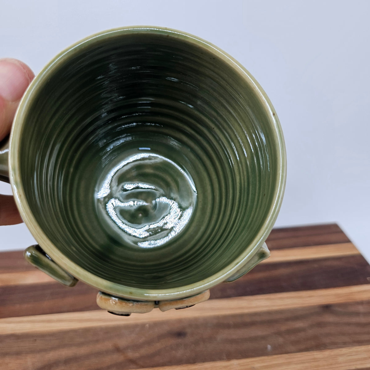 Goofy Pig Mug | Green | 16 Ounces | Pet Pig Coffee Cups | Funny Farm Animal